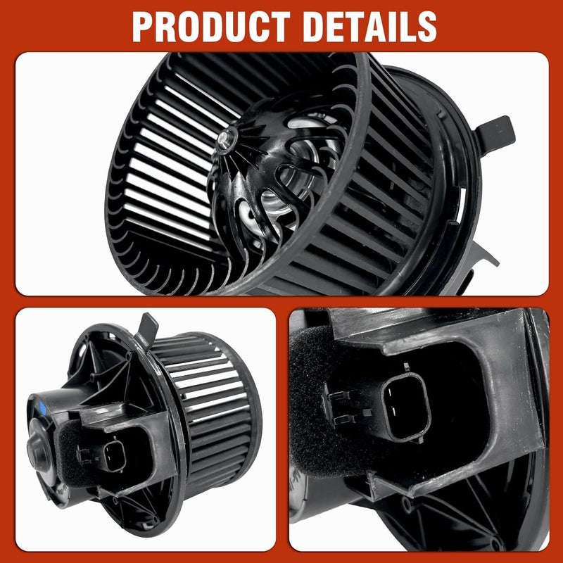 COOLIGO AC Heater Blower Motor with Fan Fit for Jeep Liberty 2002-2007,Compatible with Jeep Wrangler 2002-2006,Replacement for OE# 700154, 5066553AA, 68028890AA - Image 5